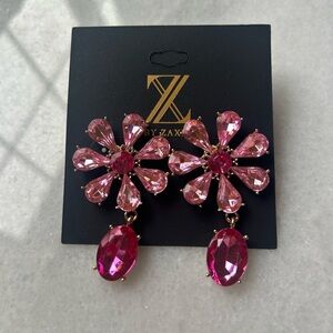 Z by Zaxie Bold Floral Statement Earrings